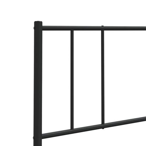 Sengegavl 100 cm metal sort