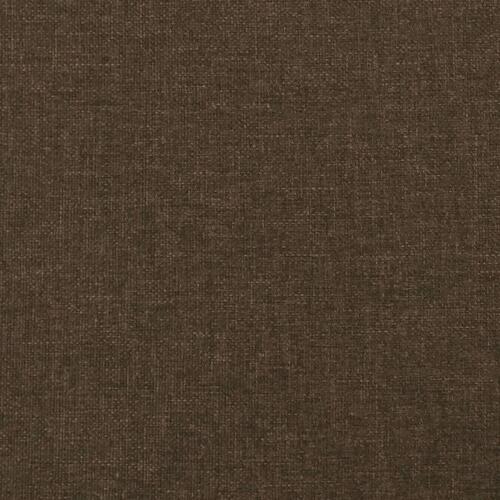 Sengeramme uden madras 140x200 cm stof mørkebrun
