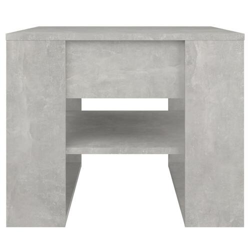 Sofabord 55,5x55x45 cm konstrueret træ betongrå