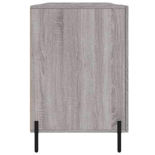 Skrivebord 140x50x75 cm konstrueret træ grå sonoma-eg