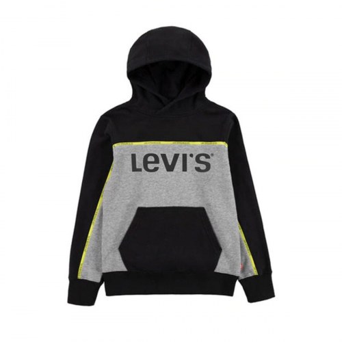 Hættetrøje til Børn Levi's PULL OVER HOODY 9EB915 Grå - 8 år
