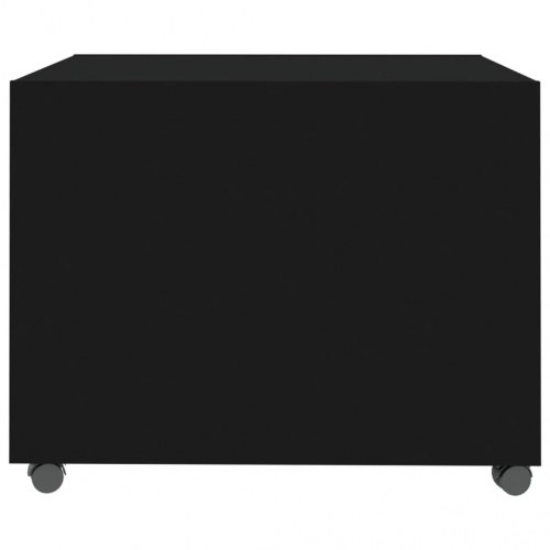 Sofabord 55x55x40 cm konstrueret træ sort