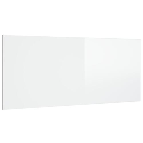 Sengegærde 200x1,5x80 cm konstrueret træ hvid højglans