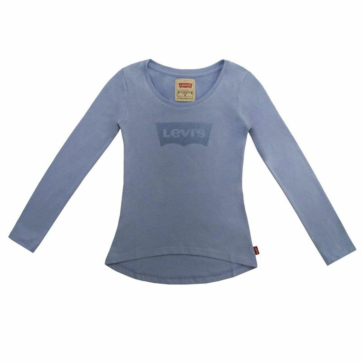 Langærmet T-shirt til Børn Levi's Fille Lysestålblå 14 år