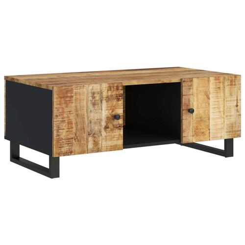 Sofabord 100x54x40 cm massivt mangotræ og konstrueret træ