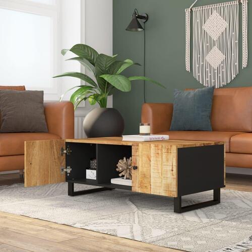 Sofabord 100x54x40 cm massivt mangotræ og konstrueret træ