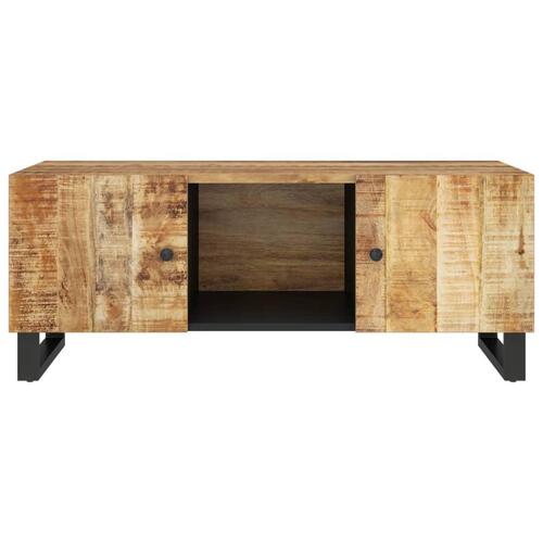 Sofabord 100x54x40 cm massivt mangotræ og konstrueret træ