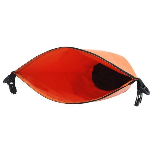 Vandtæt tørpose m. lynlås 20 l PVC orange