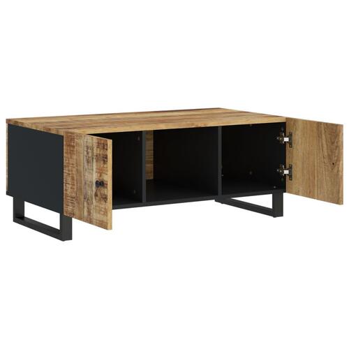 Sofabord 100x54x40 cm massivt mangotræ og konstrueret træ