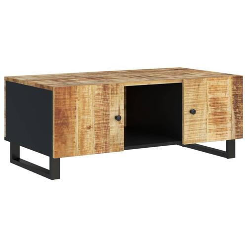 Sofabord 100x54x40 cm massivt mangotræ og konstrueret træ