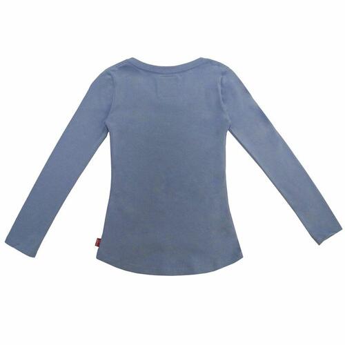 Langærmet T-shirt til Børn Levi's Fille Lysestålblå 16 år