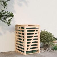Skraldespandsskjuler 84x90x128,5 cm massivt fyrretræ