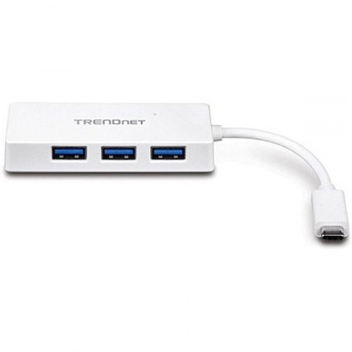 USB hub med 4 porte - Trendnet TUC-H4E, hvid