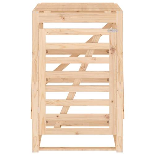 Skraldespandsskjuler 84x90x128,5 cm massivt fyrretræ