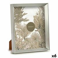 Fotoramme Sølvfarvet Plastik Glas (22,3 x 3,5 x 27,3 cm) (6 enheder)