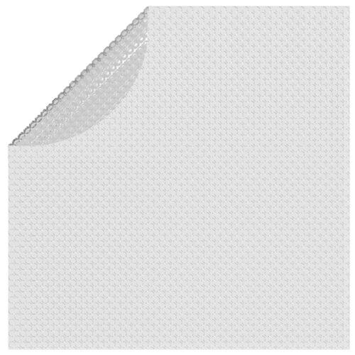 Flydende solopvarmet poolovertræk 417 cm PE grå