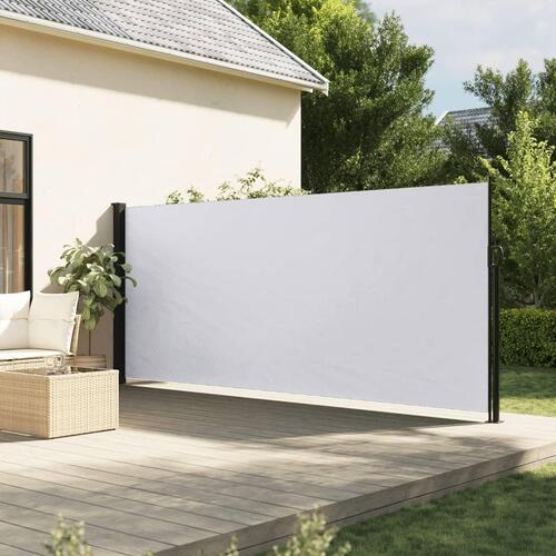 Sammenrullelig sidemarkise 160x300 cm hvid
