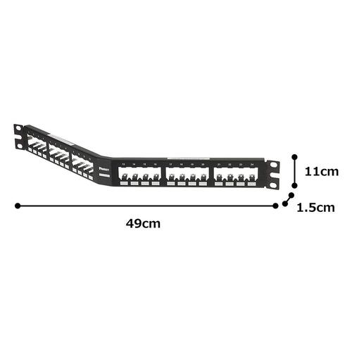 24-port UTP kategori 6 Patch Panel Panduit CPA24BLY