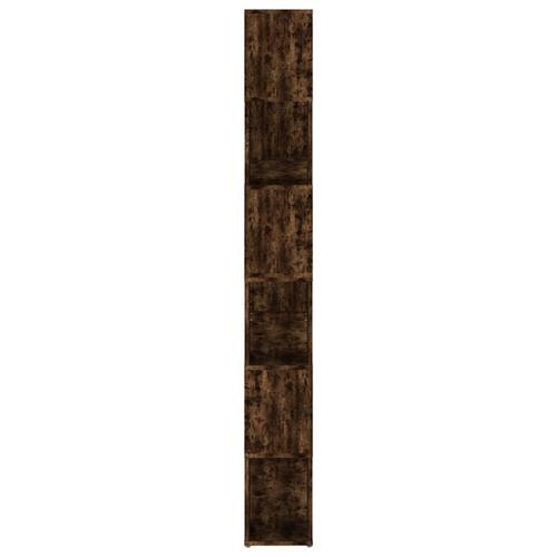Bogreol/rumdeler 100x24x188 cm røget egetræsfarve