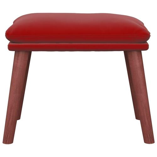 Fodskammel 45x29,5x35 cm fløjl vinrød