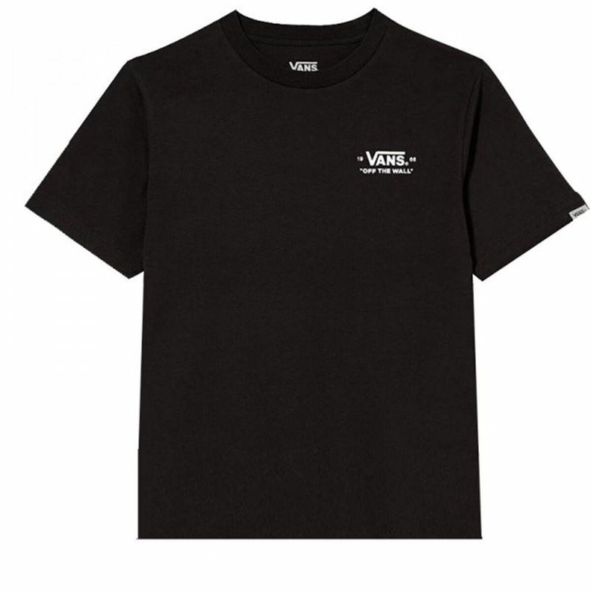 Børne Kortærmet T-shirt Vans Mini Scrip Sort 12-14 år