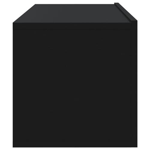 Væghængte tv-skabe 4 stk. 100x30x30 cm sort
