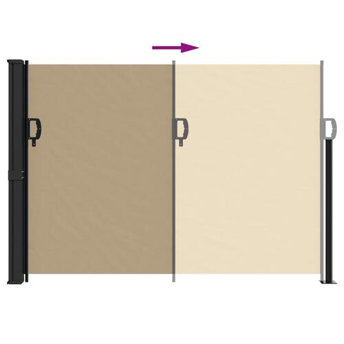 Sammenrullelig sidemarkise 140x300 cm beige