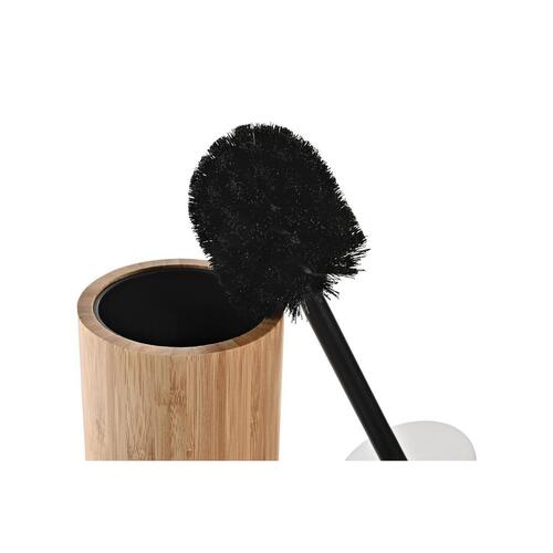 Toiletbørste Sort Natur Bambus 10 x 10 x 36,8 cm