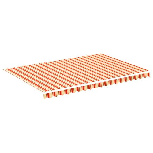 Udskiftningsdug til markise 4,5x3 m gul og orange
