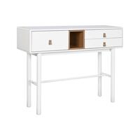 Konsol Home ESPRIT Gul Hvid Træ MDF 120 x 35 x 90 cm