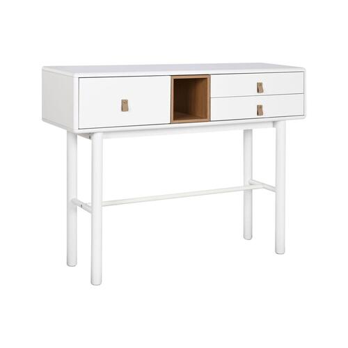 Konsol Home ESPRIT Gul Hvid Træ MDF 120 x 35 x 90 cm