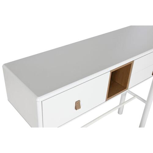 Konsol Home ESPRIT Gul Hvid Træ MDF 120 x 35 x 90 cm