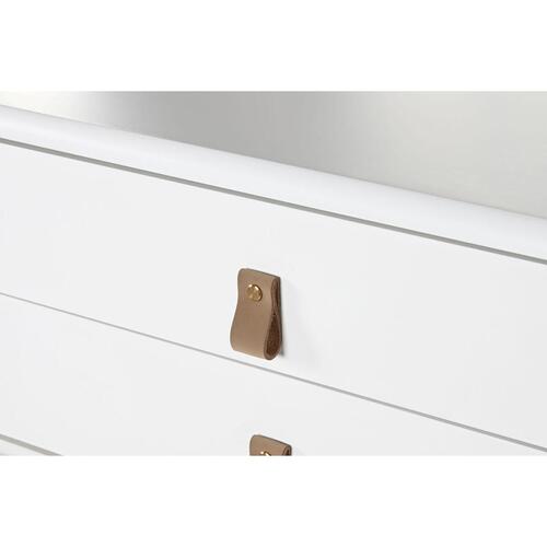 Konsol Home ESPRIT Gul Hvid Træ MDF 120 x 35 x 90 cm