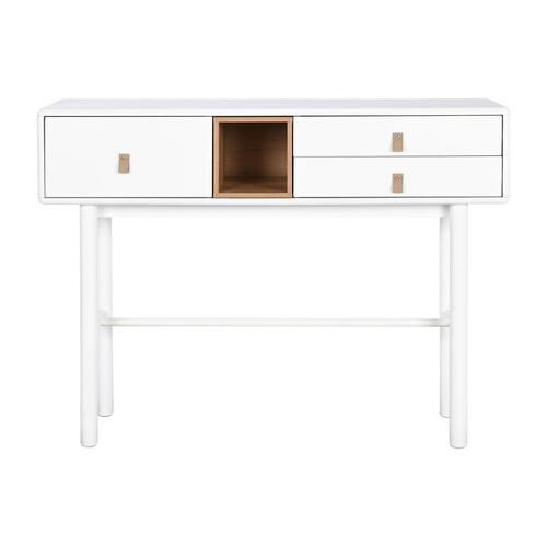 Konsol Home ESPRIT Gul Hvid Træ MDF 120 x 35 x 90 cm