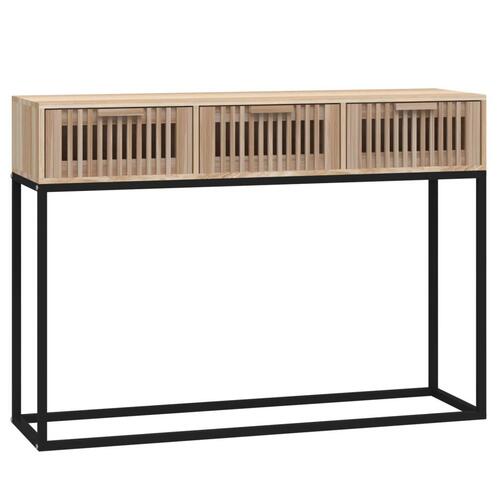 Konsolbord 105x30x75 cm konstrueret træ og jern