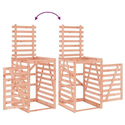 Skraldespandsskjuler 84x90x128,5 cm massivt douglasgran