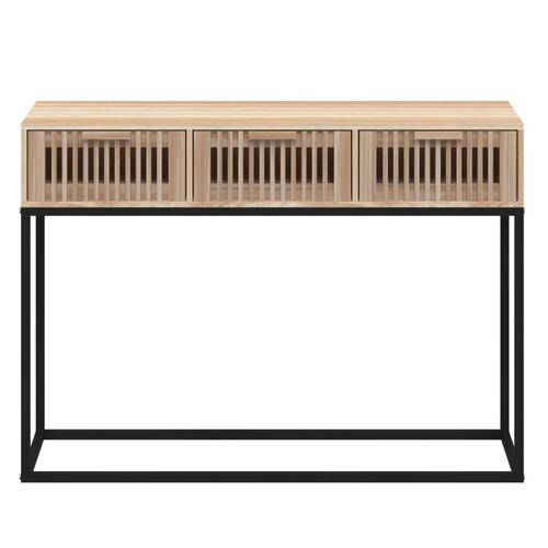 Konsolbord 105x30x75 cm konstrueret træ og jern