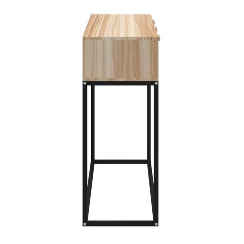 Konsolbord 105x30x75 cm konstrueret træ og jern