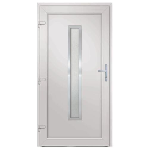 Hoveddør 98x190 cm PVC antracitgrå
