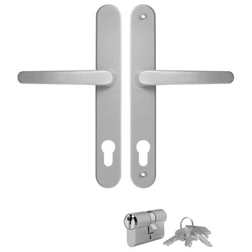 Hoveddør 98x190 cm PVC antracitgrå
