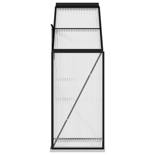 Drivhus 1,44 m³ aluminium antracitgrå