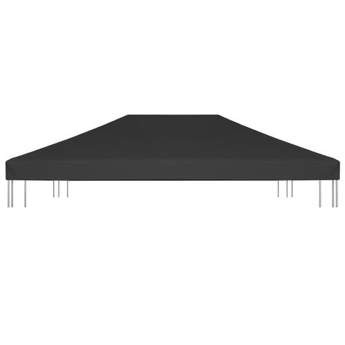 Pavillontopdække 270 g/m² 4x3 m sort