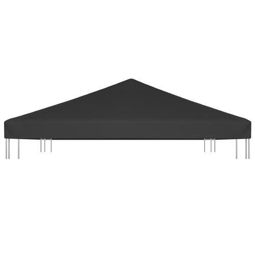 Pavillontopdække 270 g/m² 4x3 m sort