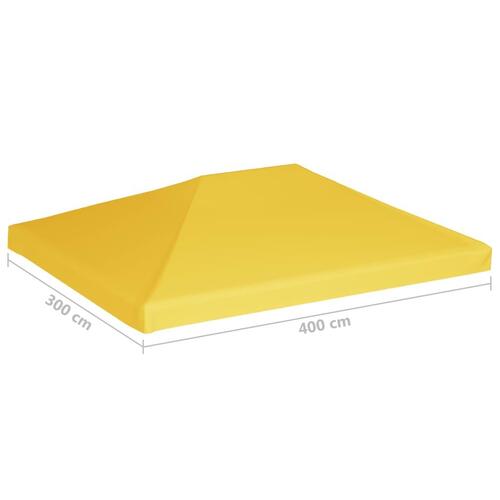 Pavillontopdække 270 g/m² 4x3 m gul
