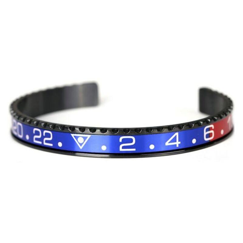 Armbånd til mænd Oyster 18 cm - Marineblå/Rød