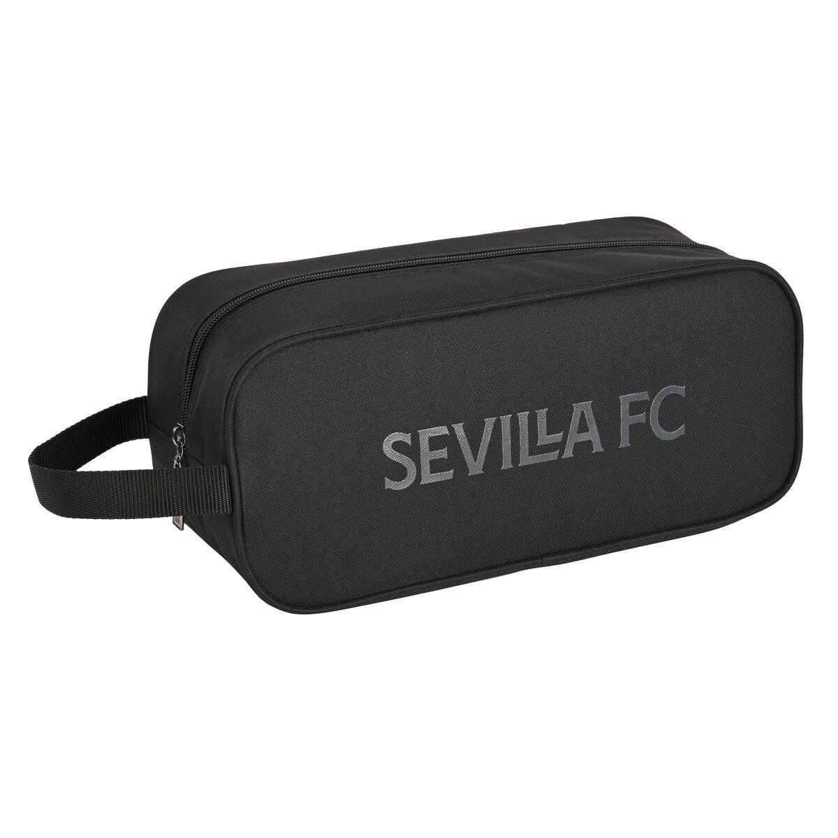 Rejseskotaske Sevilla Fútbol Club Teen Sort (34 x 15 x 14 cm)