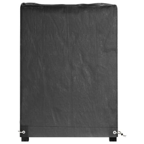 Havemøbelovertræk 2 stk. 160x120x75 cm 8 øjer rektangulært