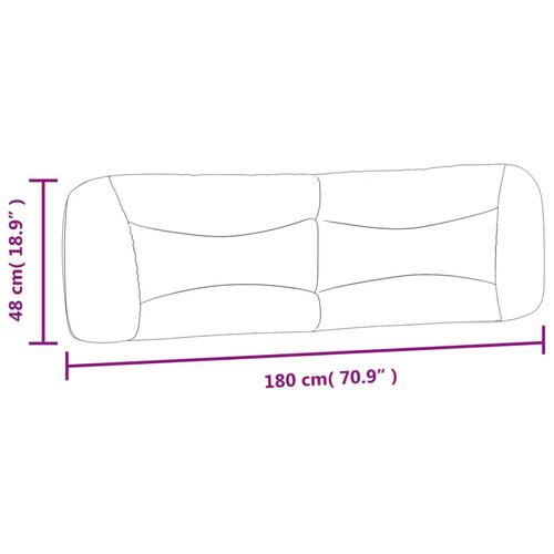 Gavlpude 180 cm stof mørkegrå
