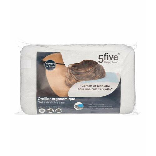 Puden Tevere 5five Gel Ergonomisk Forfriskende 50 x 30 x 12 cm