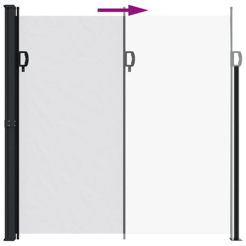 Sammenrullelig sidemarkise 200x300 cm hvid